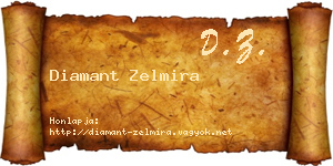 Diamant Zelmira névjegykártya